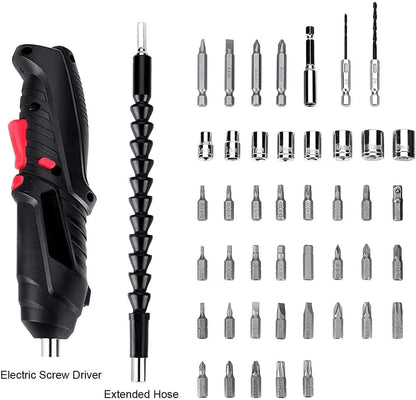 Metal Electric Screwdriver With 47 Pcs Screwdriver Bit Set
