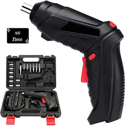 Metal Electric Screwdriver With 47 Pcs Screwdriver Bit Set