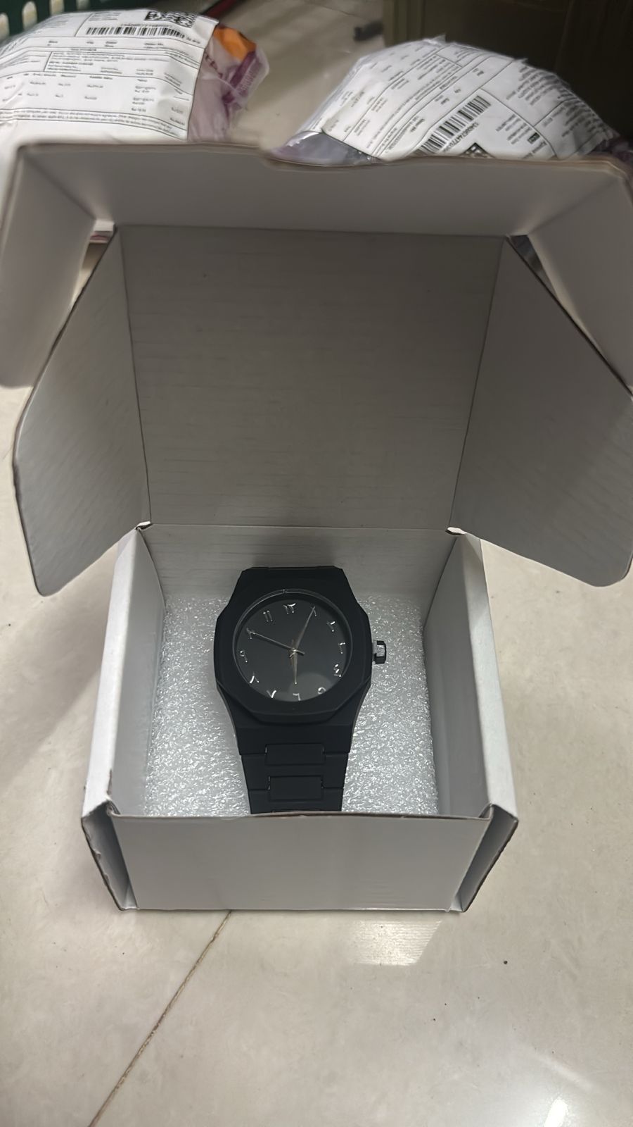 Matte Black Dial With Arabic Numerals
