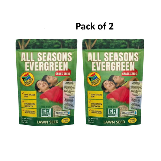 All Seasons Evergreen Grass Seeds 100g Each (Pack of 2)
